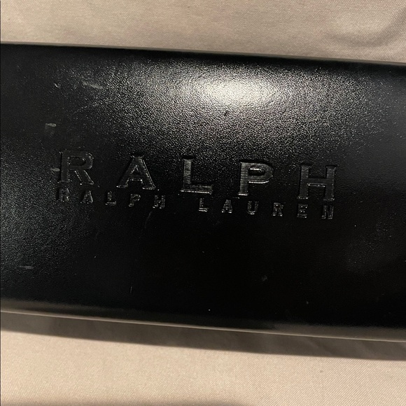 Ralph Lauren Glossy Black Eyewear clamshell sunglass Case - Picture 3 of 7